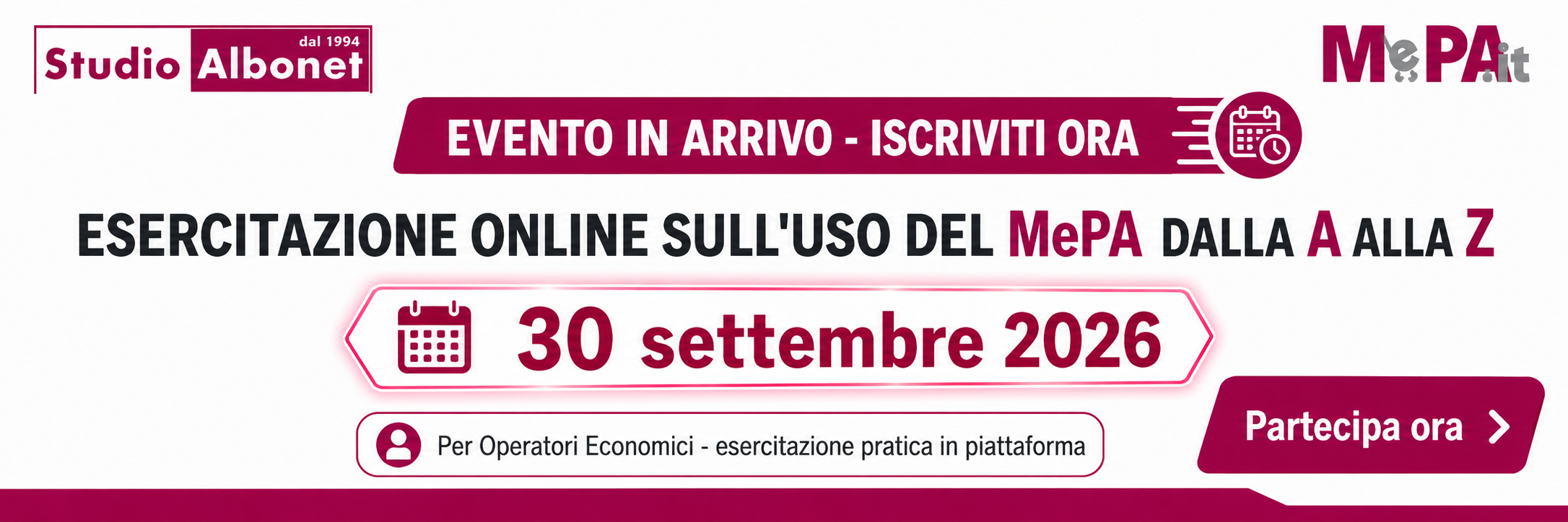 Corso MEPA OE del 30-9-2026